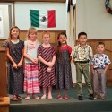 Missionary children singing a special song